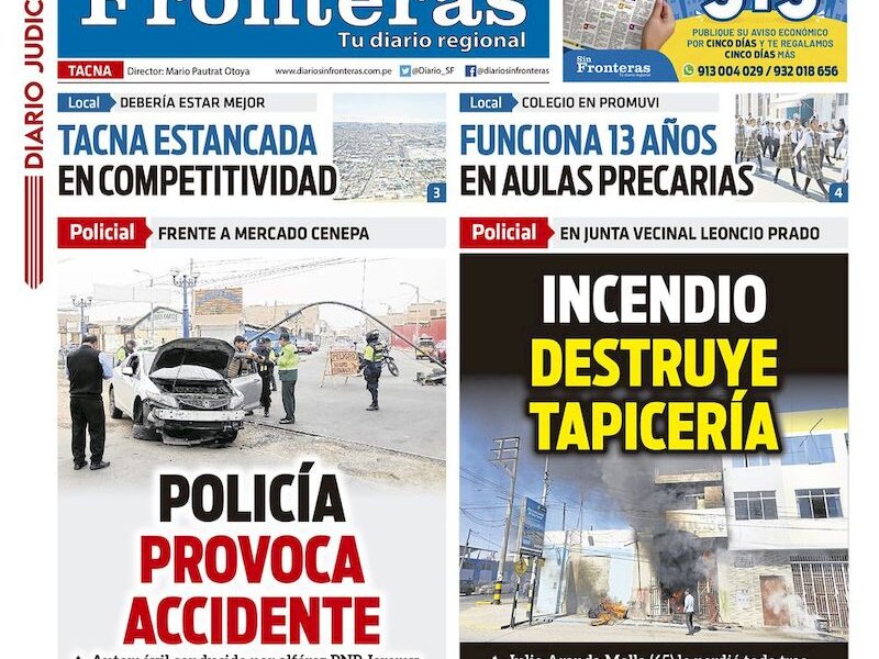 DIARIO SIN FRONTERAS TACNA