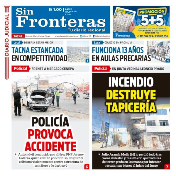 DIARIO SIN FRONTERAS TACNA