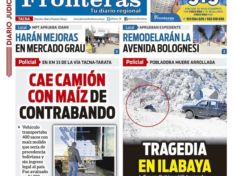 DIARIO SIN FRONTERAS TACNA