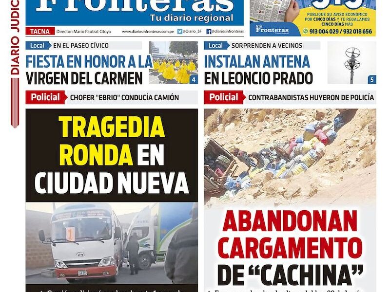 DIARIO SIN FRONTERAS TACNA