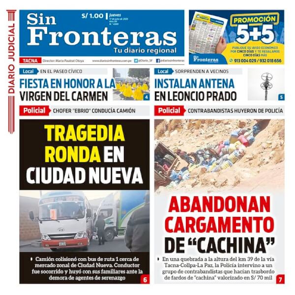 DIARIO SIN FRONTERAS TACNA