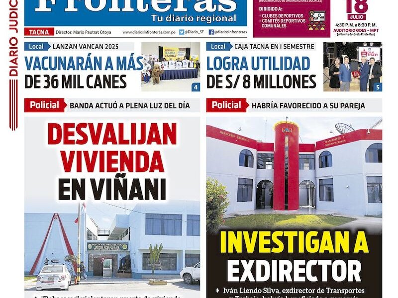 DIARIO SIN FRONTERAS TACNA