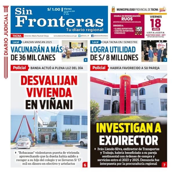 DIARIO SIN FRONTERAS TACNA
