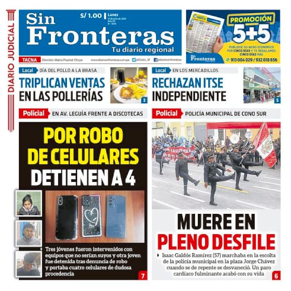 DIARIO SIN FRONTERAS TACNA
