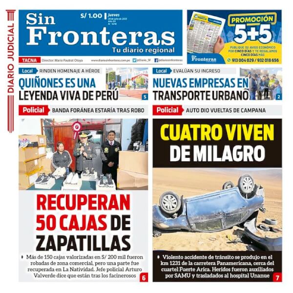 DIARIO SIN FRONTERAS TACNA