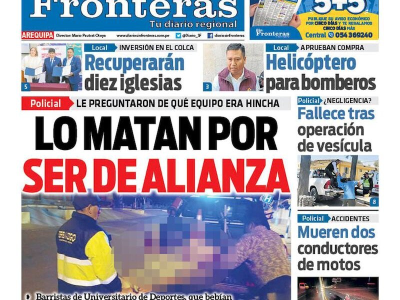 DIARIO SIN FRONTERAS AREQUIPA