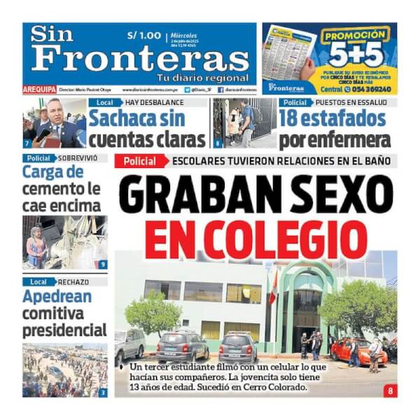 DIARIO SIN FRONTERAS AREQUIPA