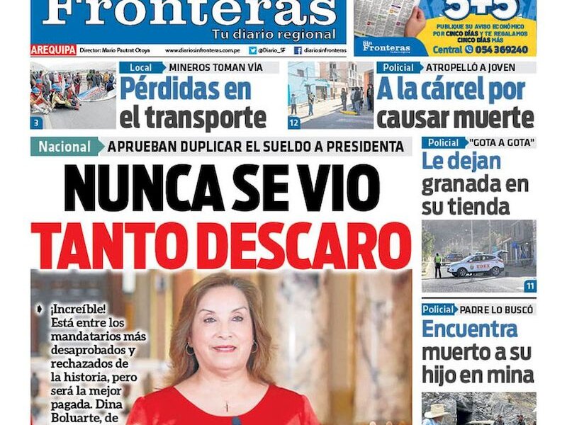 DIARIO SIN FRONTERAS AREQUIPA