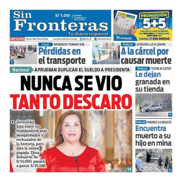DIARIO SIN FRONTERAS AREQUIPA
