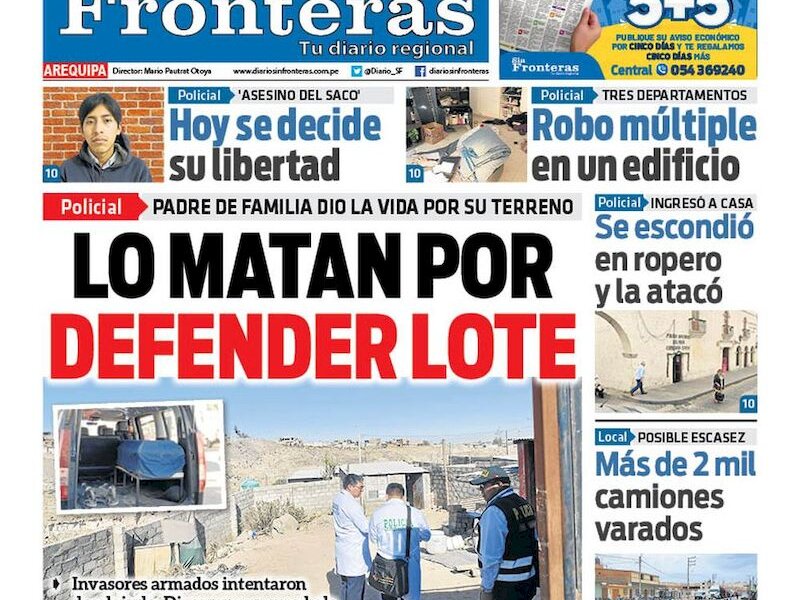 DIARIO SIN FRONTERAS AREQUIPA