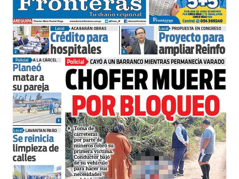 DIARIO SIN FRONTERAS AREQUIPA