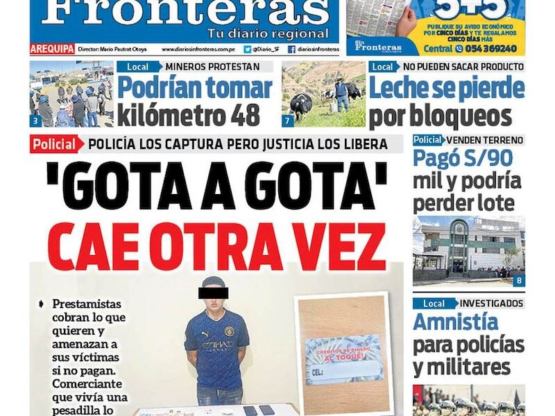 DIARIO SIN FRONTERAS AREQUIPA
