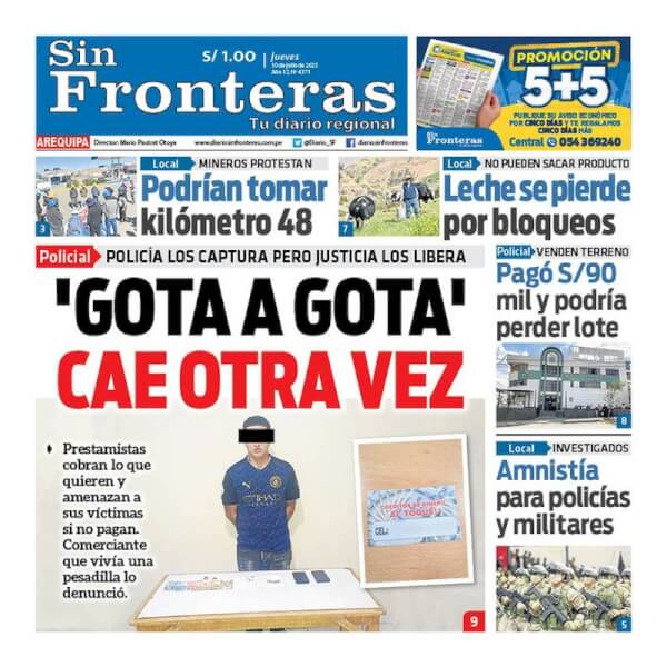 DIARIO SIN FRONTERAS AREQUIPA