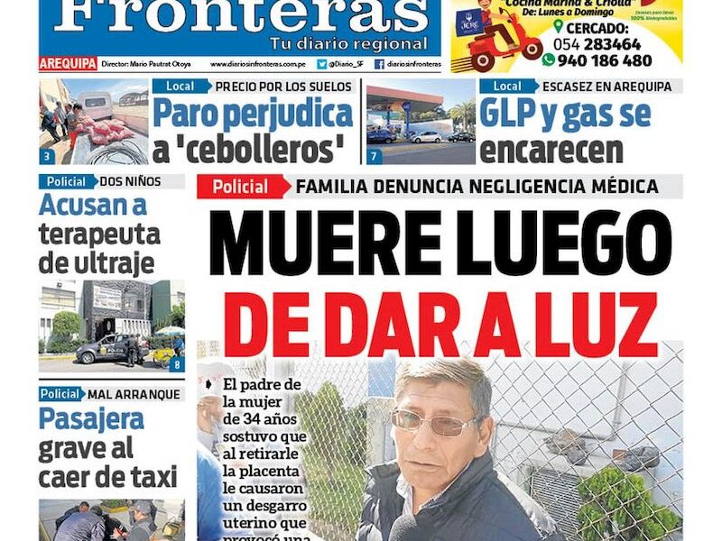 DIARIO SIN FRONTERAS AREQUIPA