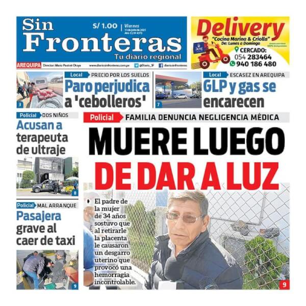 DIARIO SIN FRONTERAS AREQUIPA