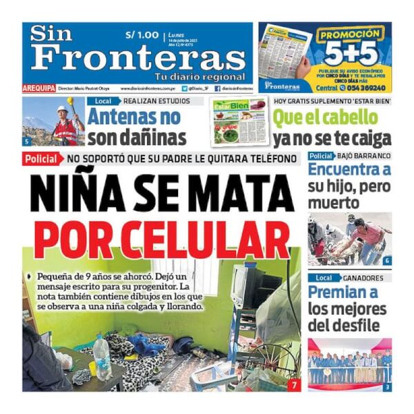 DIARIO SIN FRONTERAS AREQUIPA