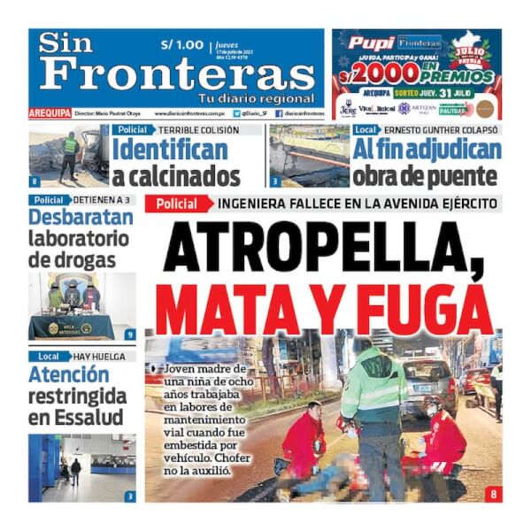 DIARIO SIN FRONTERAS AREQUIPA