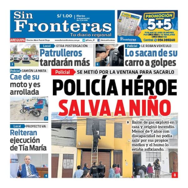 DIARIO SIN FRONTERAS AREQUIPA