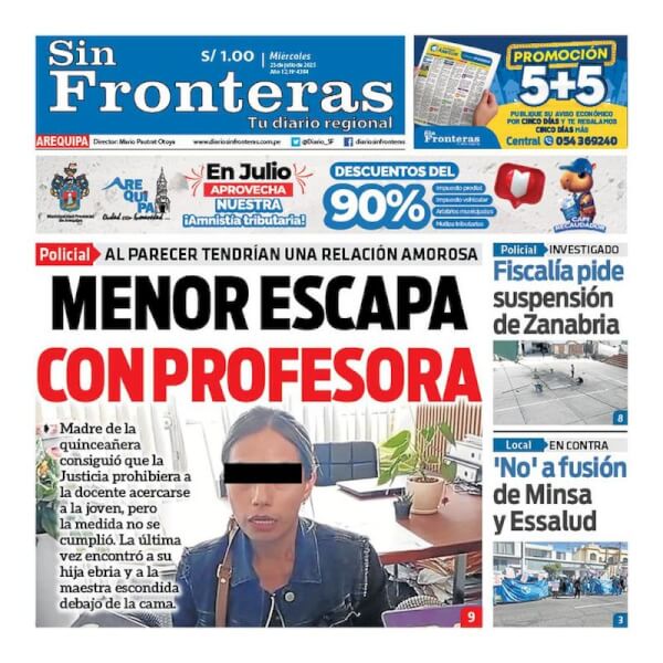 DIARIO SIN FRONTERAS AREQUIPA