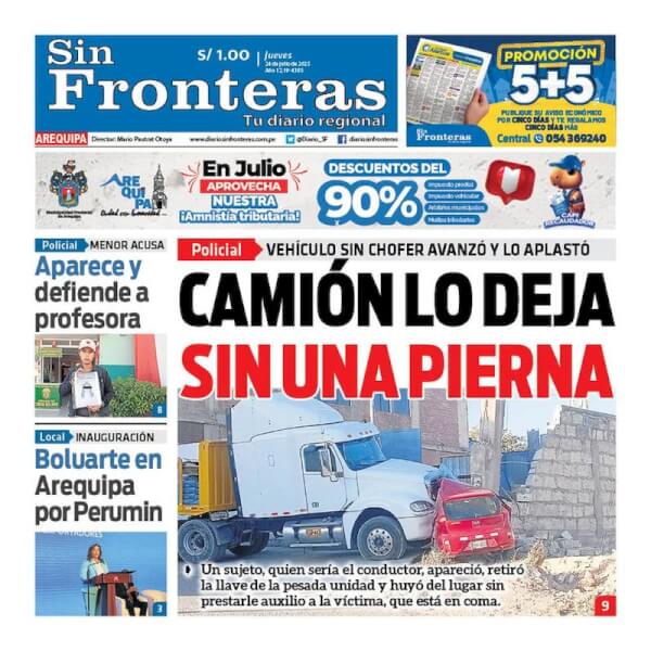 DIARIO SIN FRONTERAS AREQUIPA