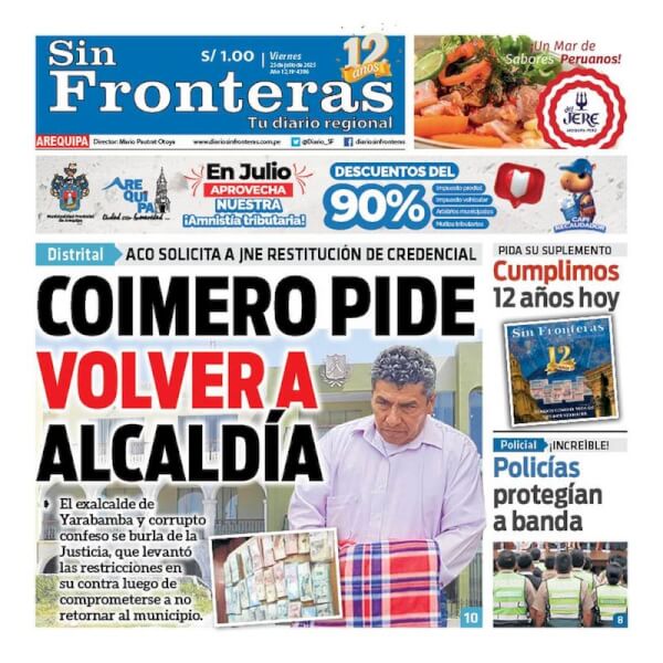 DIARIO SIN FRONTERAS AREQUIPA