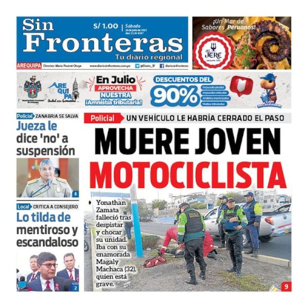 DIARIO SIN FRONTERAS AREQUIPA