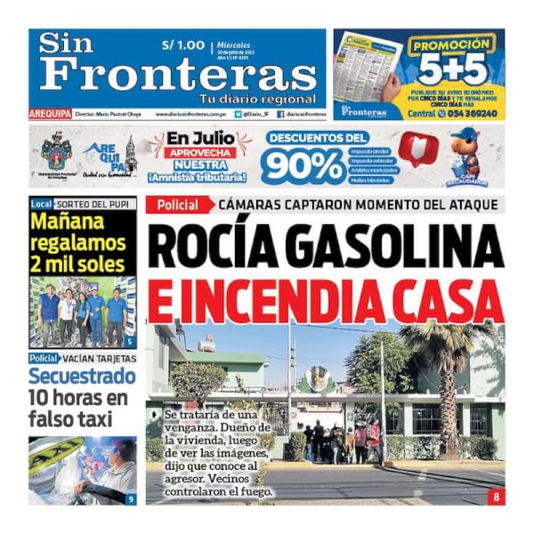 DIARIO SIN FRONTERAS AREQUIPA