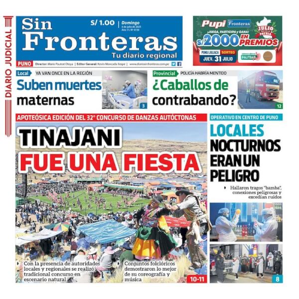 DIARIO SIN FRONTERAS PUNO