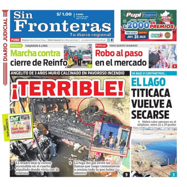 DIARIO SIN FRONTERAS PUNO