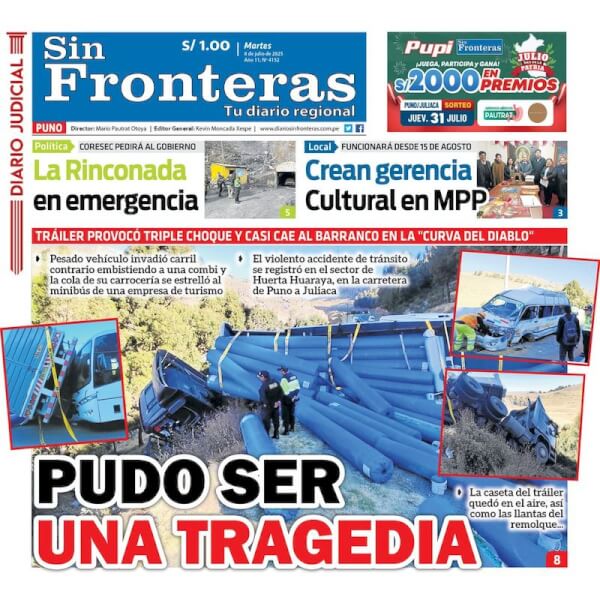 DIARIO SIN FRONTERAS PUNO