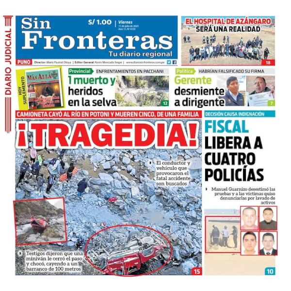 DIARIO SIN FRONTERAS PUNO