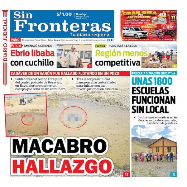 DIARIO SIN FRONTERAS PUNO
