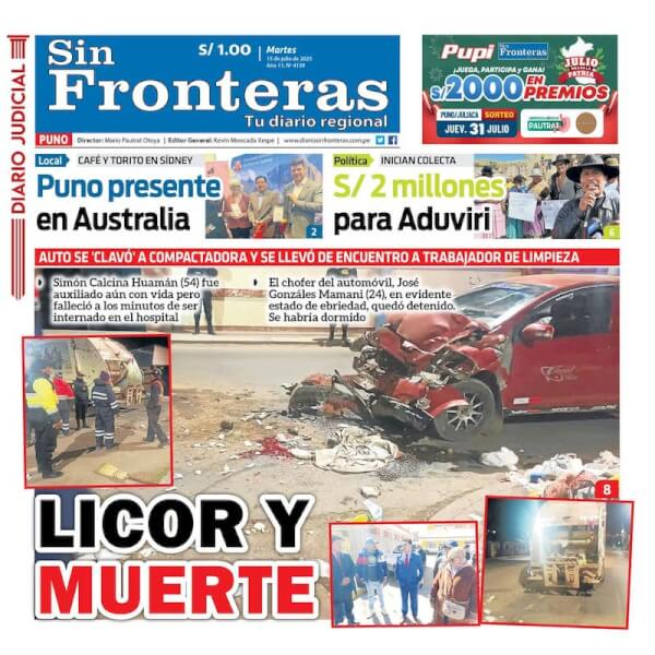 DIARIO SIN FRONTERAS PUNO
