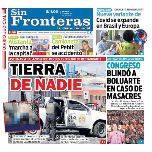 DIARIO SIN FRONTERAS PUNO