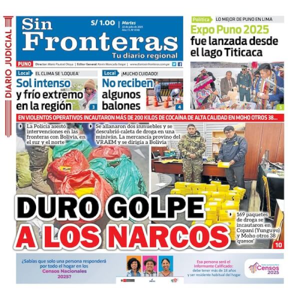 DIARIO SIN FRONTERAS PUNO