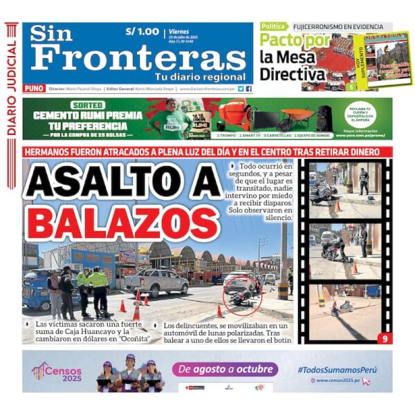 DIARIO SIN FRONTERAS PUNO