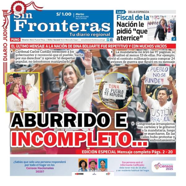 DIARIO SIN FRONTERAS PUNO