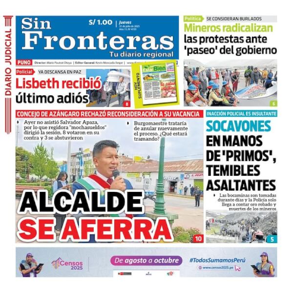 DIARIO SIN FRONTERAS PUNO
