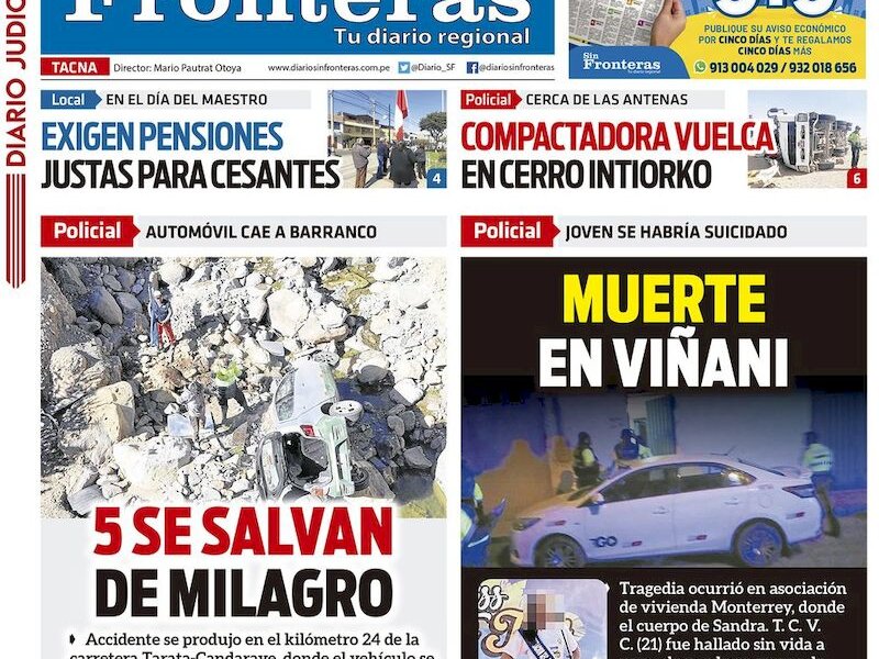 DIARIO SIN FRONTERAS TACNA