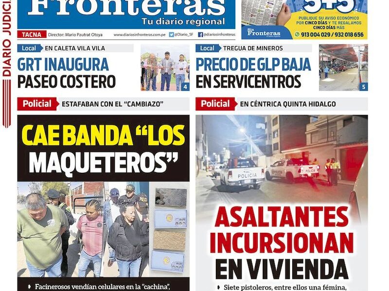 DIARIO SIN FRONTERAS TACNA