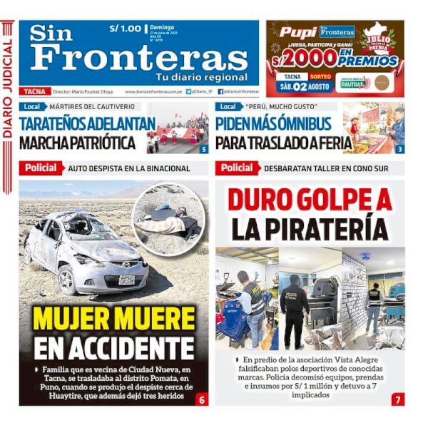 DIARIO SIN FRONTERAS TACNA