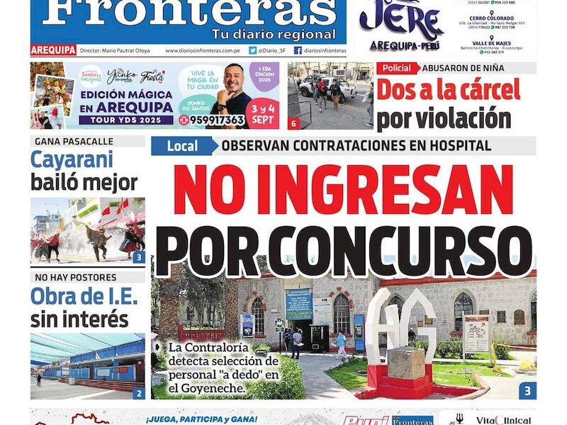 DIARIO SIN FRONTERAS AREQUIPA