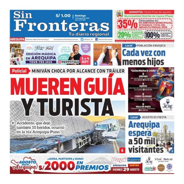 DIARIO SIN FRONTERAS AREQUIPA