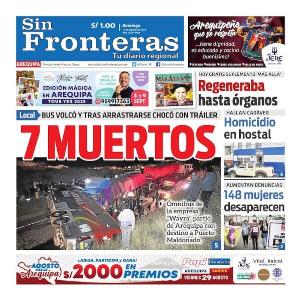 DIARIO SIN FRONTERAS AREQUIPA