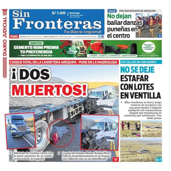 DIARIO SIN FRONTERAS PUNO