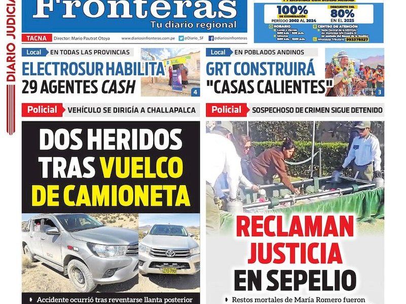 DIARIO SIN FRONTERAS TACNA