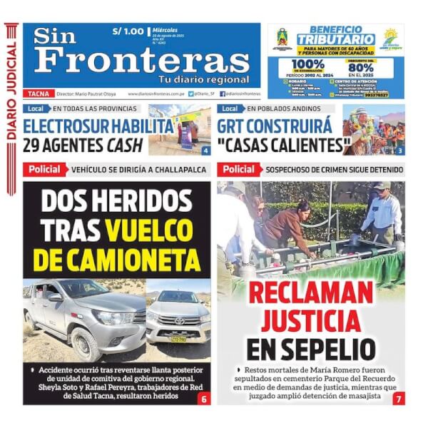 DIARIO SIN FRONTERAS TACNA