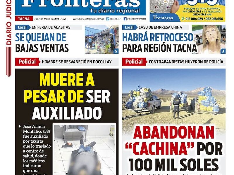 DIARIO SIN FRONTERAS TACNA