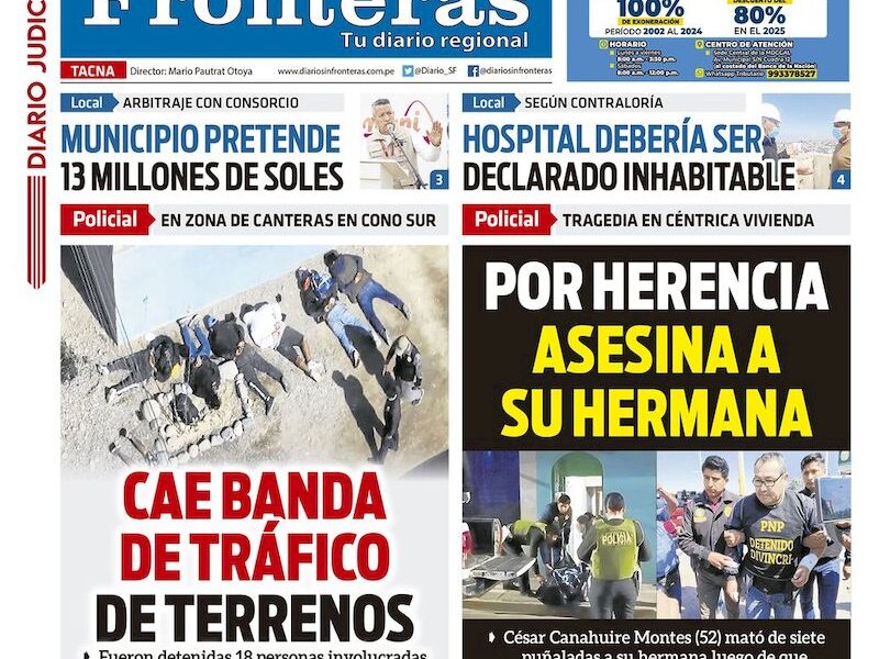DIARIO SIN FRONTERAS TACNA