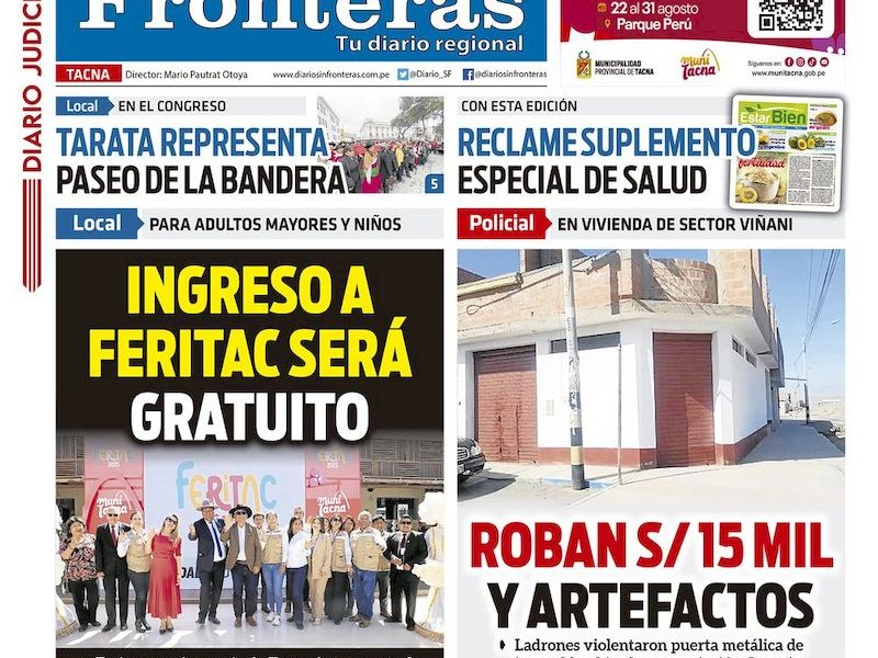 DIARIO SIN FRONTERAS TACNA